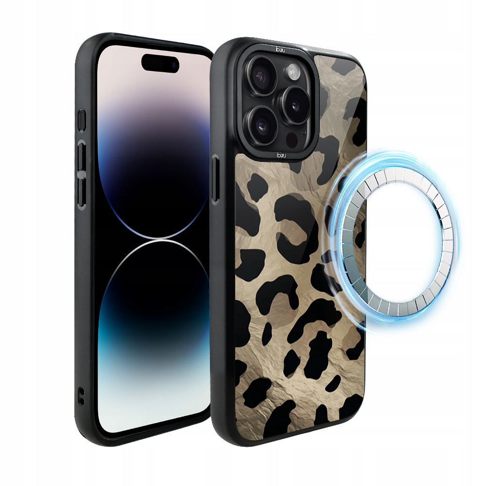 Matný Pouzdro Ibizu DropGuard s MagSafe pro iPhone 14 Pro, barva Wild Leopard