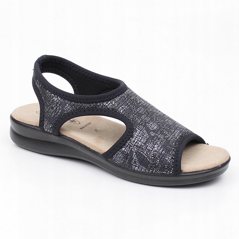 Sanital Flex 8056 Černé Strečové Sandálky vel. 41