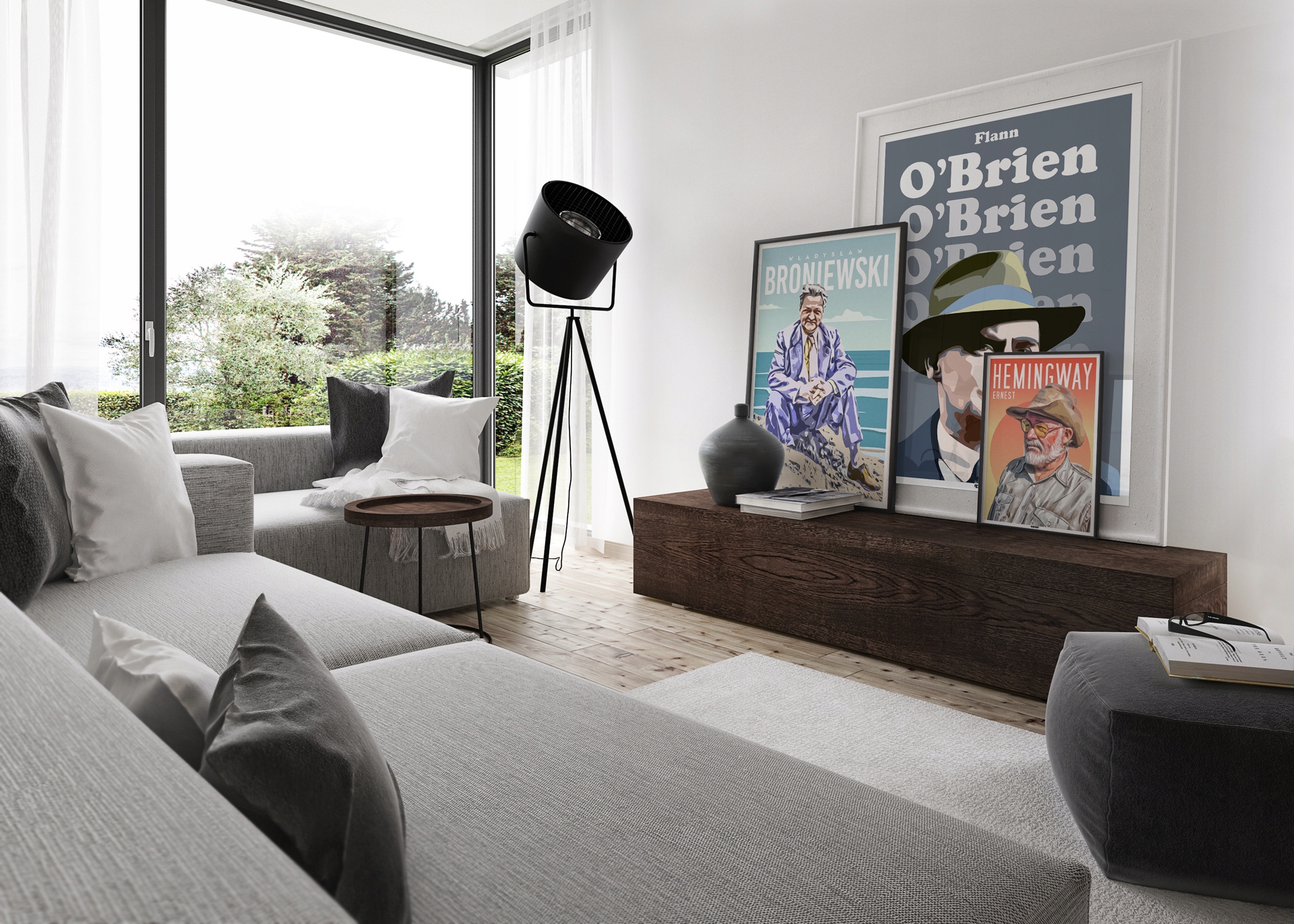 Plakat Norwid Kapuściński Gombrowicz Różewicz A3 Tematyka ludzie sztuka