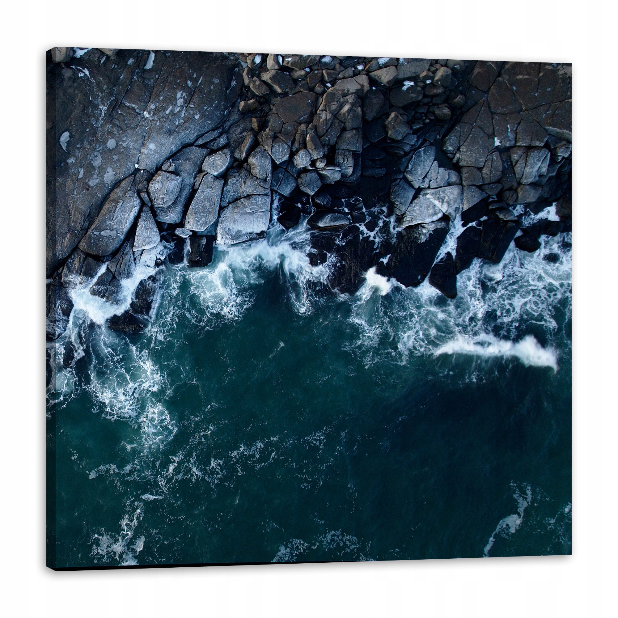 Obraz na plátně Příroda Vlny Moře Skalnatá pláž 90x90