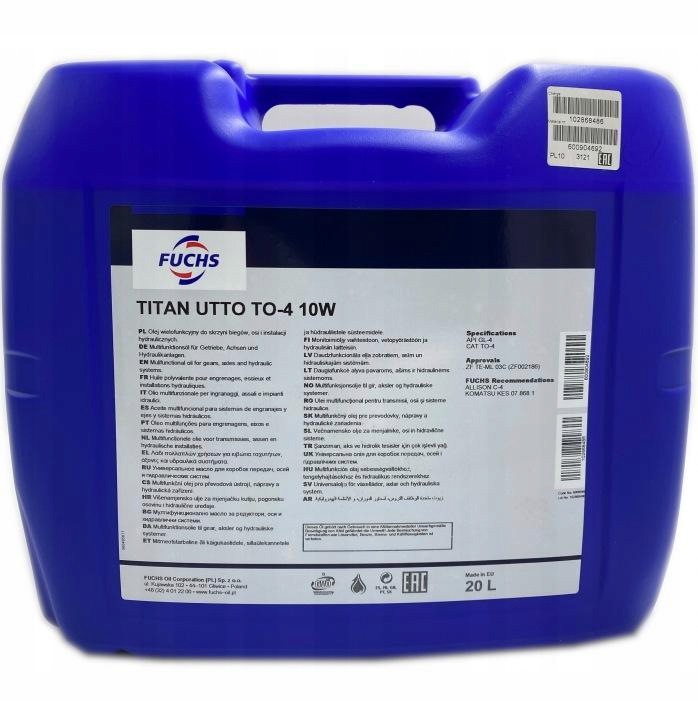 Fuchs Titan Utto TO-4 10W 20l