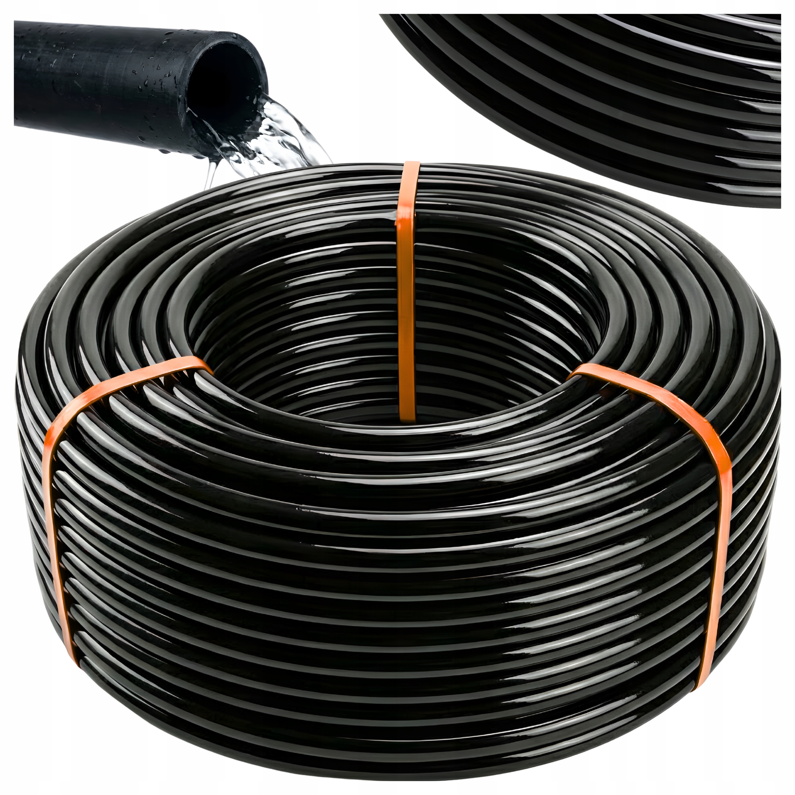 Montážna Rúrka Pe fi 25 Hadica bez otvorov Kabel 100 m Zavlažovací systém Hadica