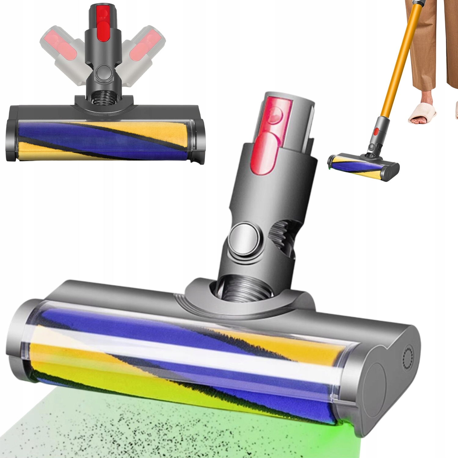 Turbokartáčová Hubice S Led Vysavačem Dyson V7 V8 V10 V11 V15, Náhrada
