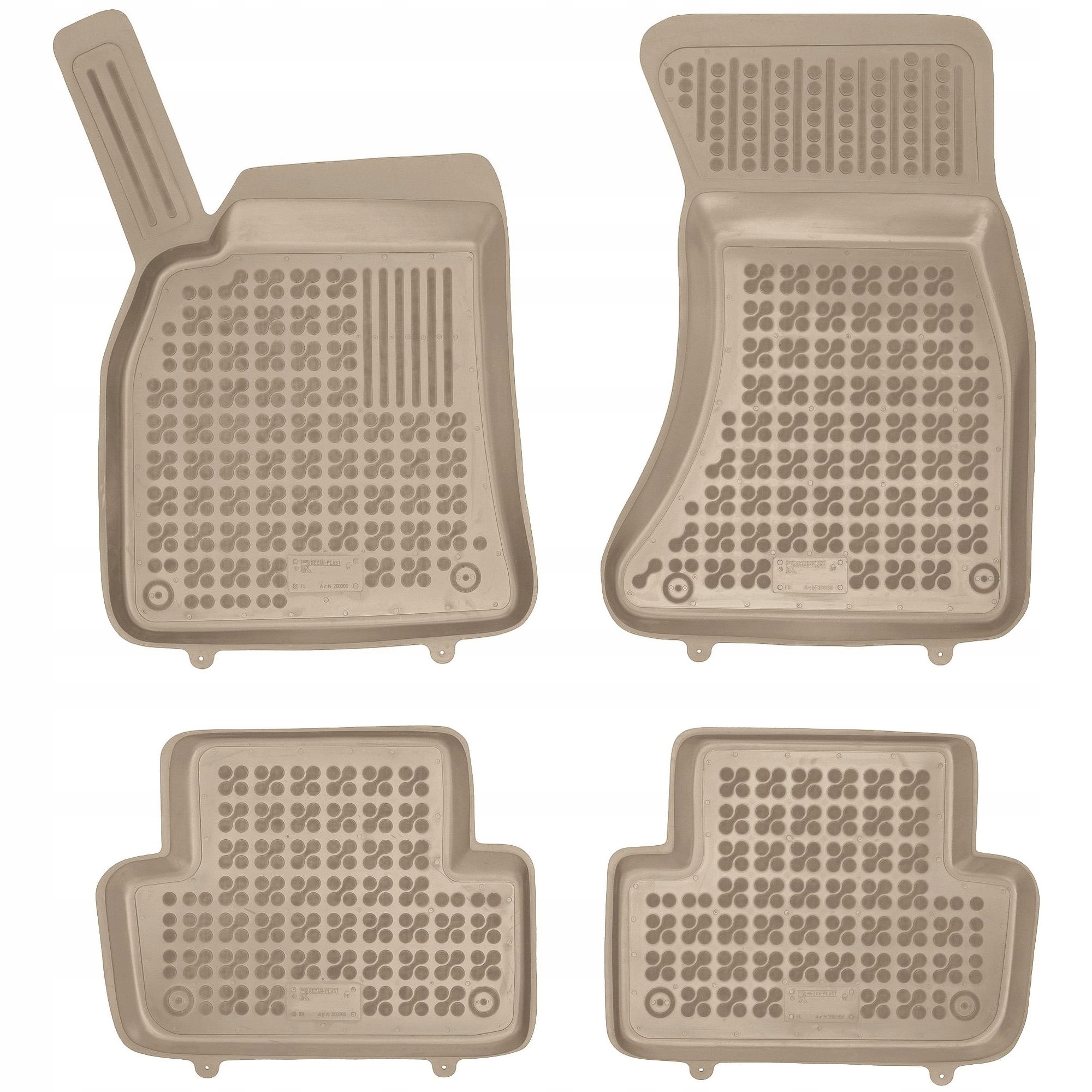 Béžové gumové rohože Audi A5 I 2009-2016