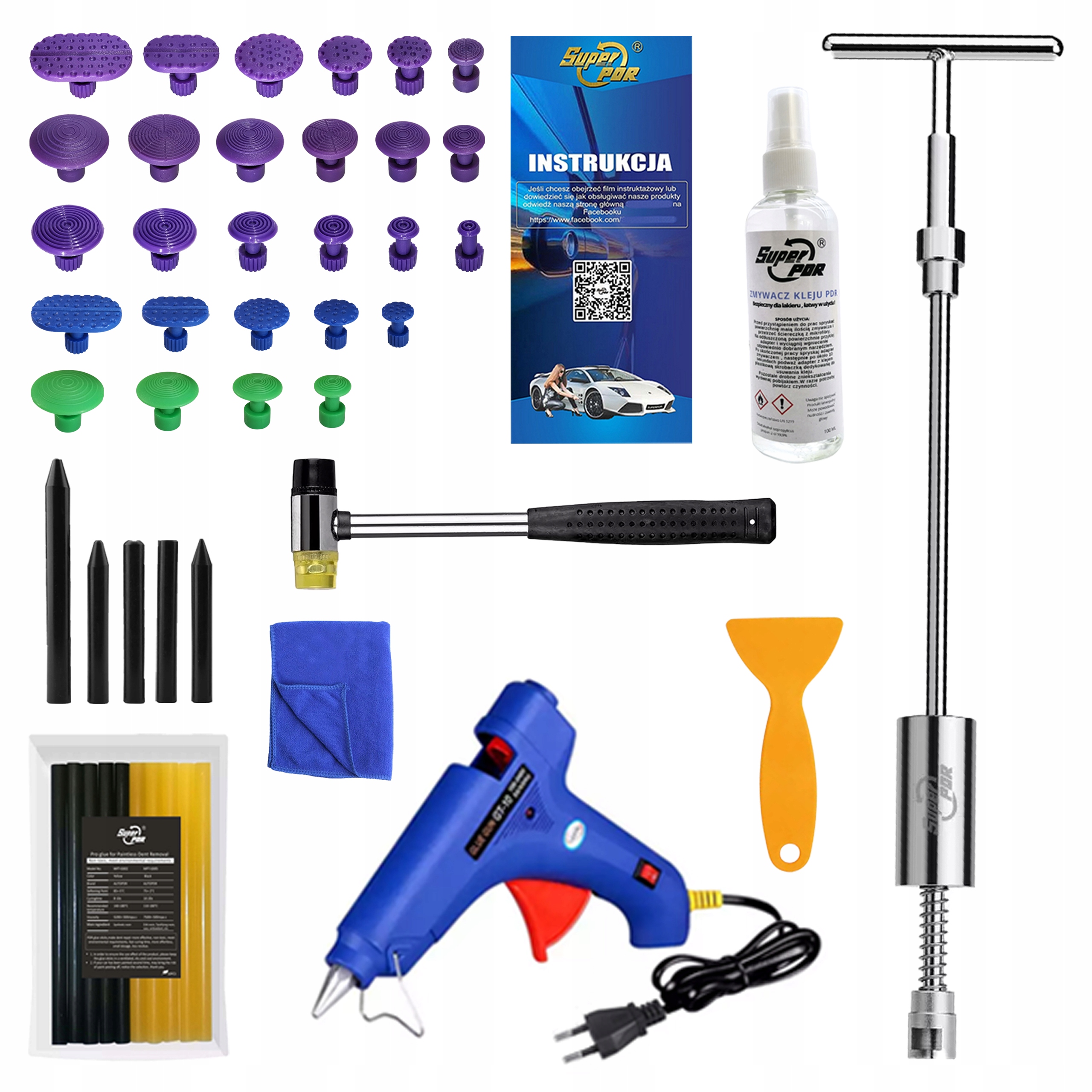 Setrvačné kladivo pdr Sada pro vytahování odstraňování promáčklin