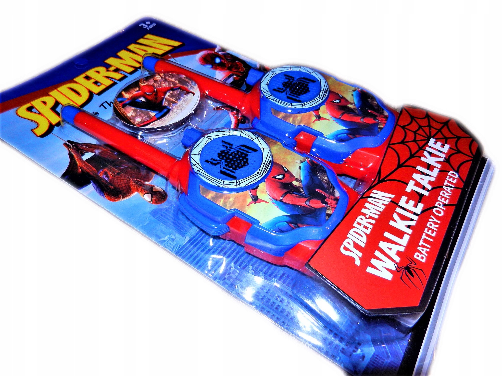 

Spiderman walkie talkie 2w1 telefony zasięg 50m