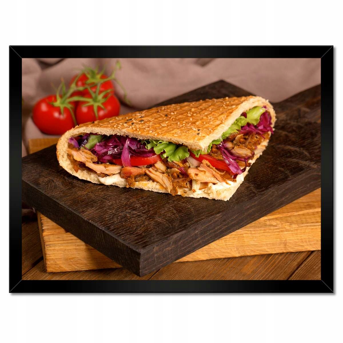Plakáty v rámu 40x30 Kebab v rohlíku