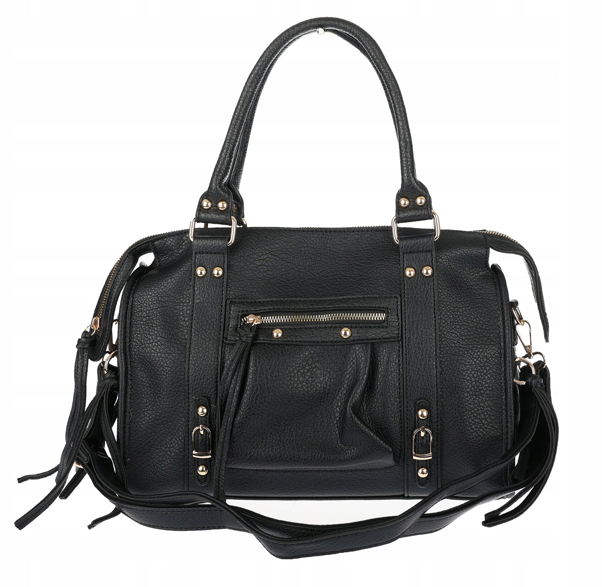 Dámská shopper kabelka A4 kufřík elegantní taška do práce HJ812 Černá