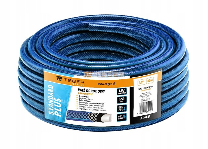 

Wąż ogrodowy Fi 1/2" 30m Standard Plus Teger