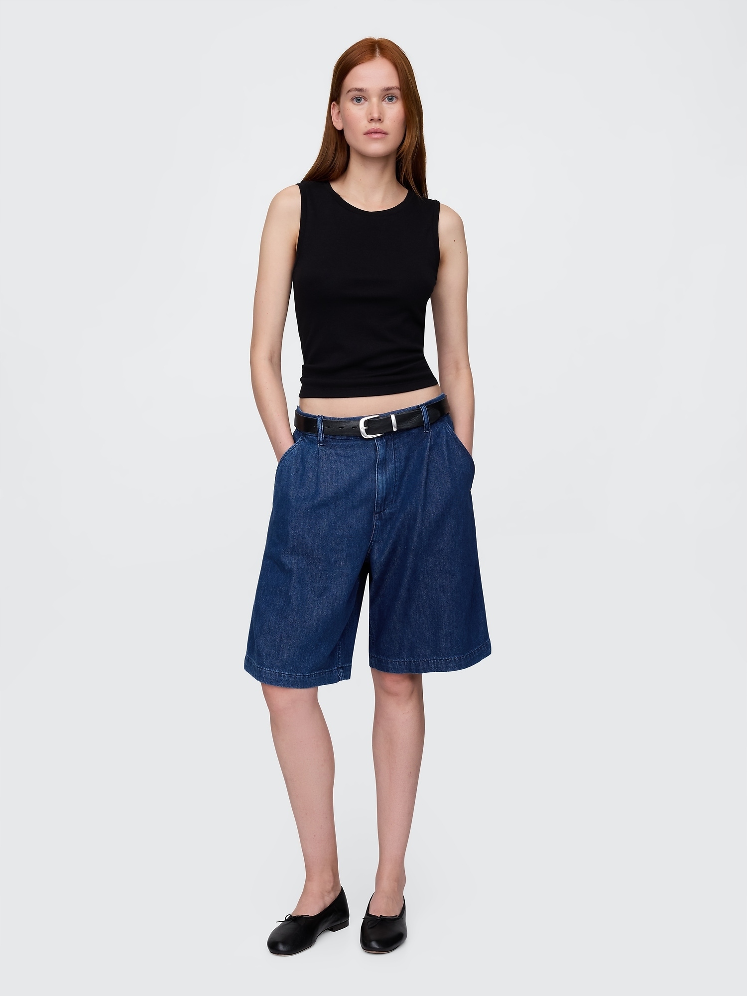 Gap Džínové kraťasy bermuda UltraSoft