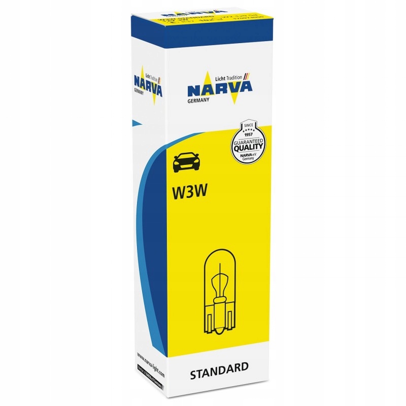 

Narva Żarówka W3W 12V 3W Standard 17097 10szt.