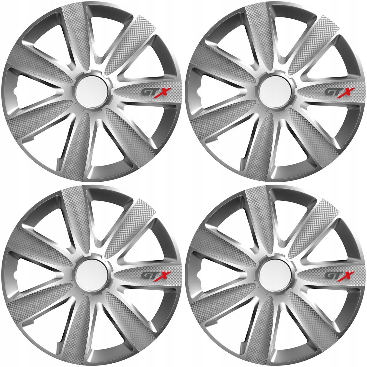 Срібні ковпачки 13 GTX carbon універсальні