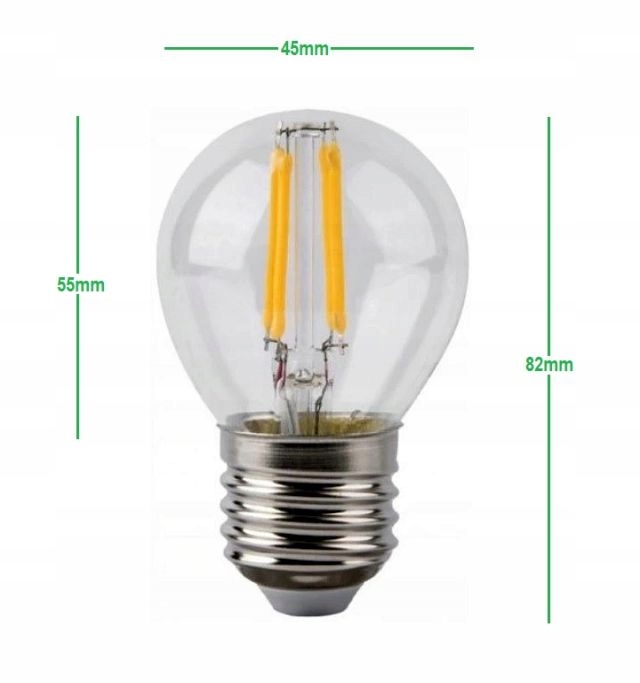 Żarówka LED E27 2WAT Edison Filament 8szt Marka inna
