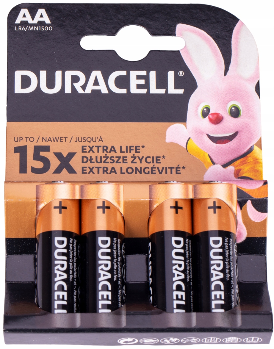 

8x Bateria Baterie Alkaliczna Duracell LR6 Aa R6