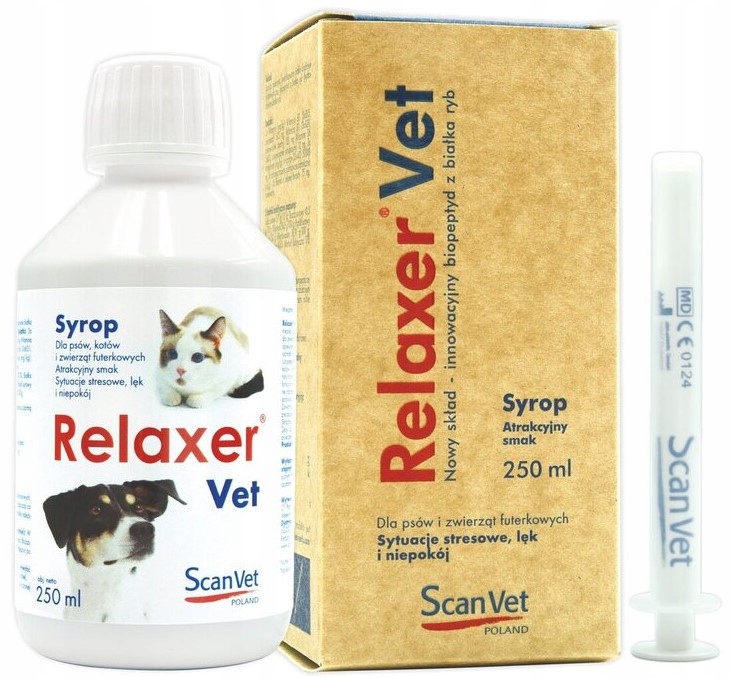 Levně Scanvet Relaxer Vet Pro psa a kočku stres úzkost 250 ml
