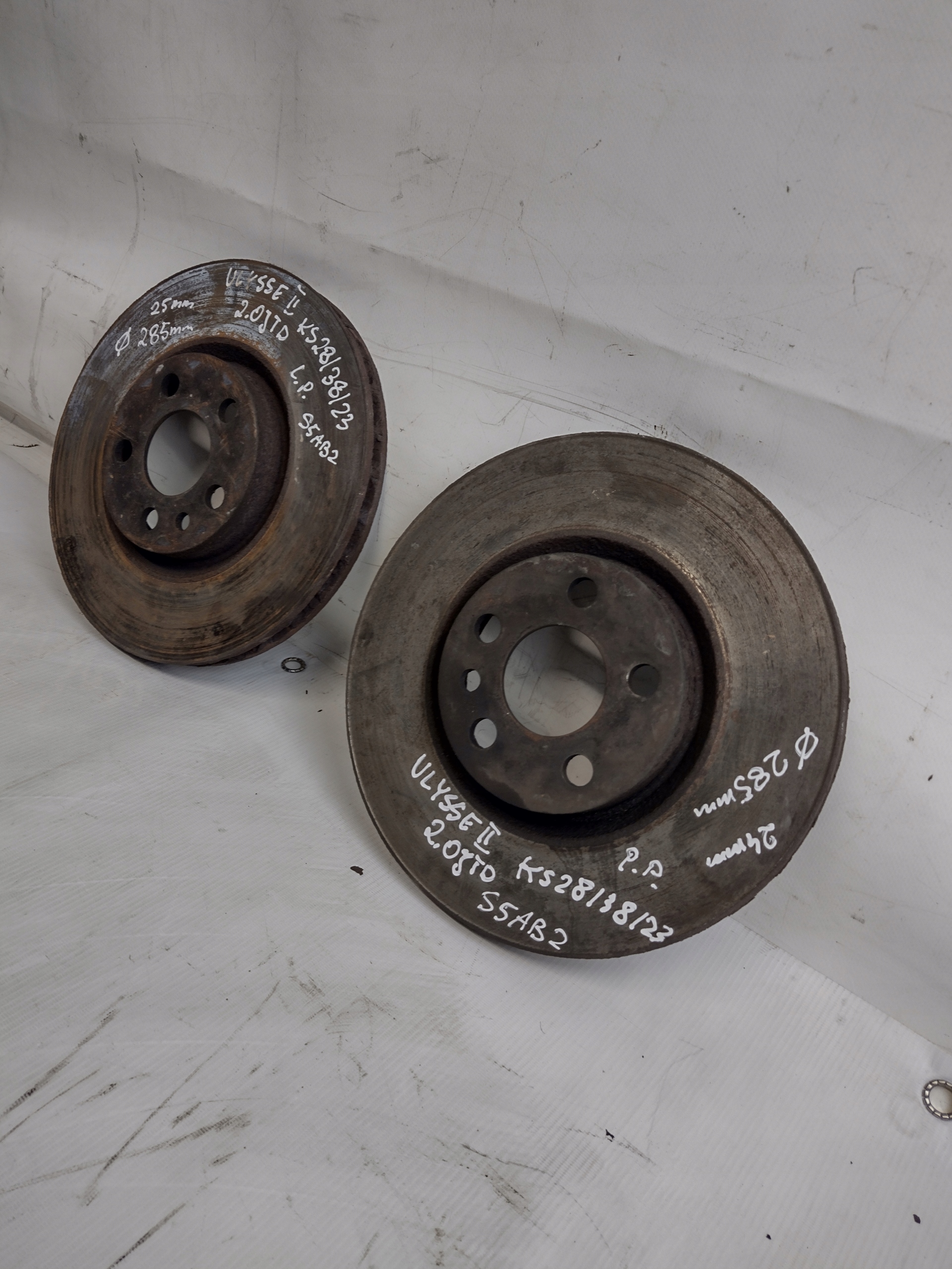 front discs brake Fiat Ulysse II 2,0 JTD