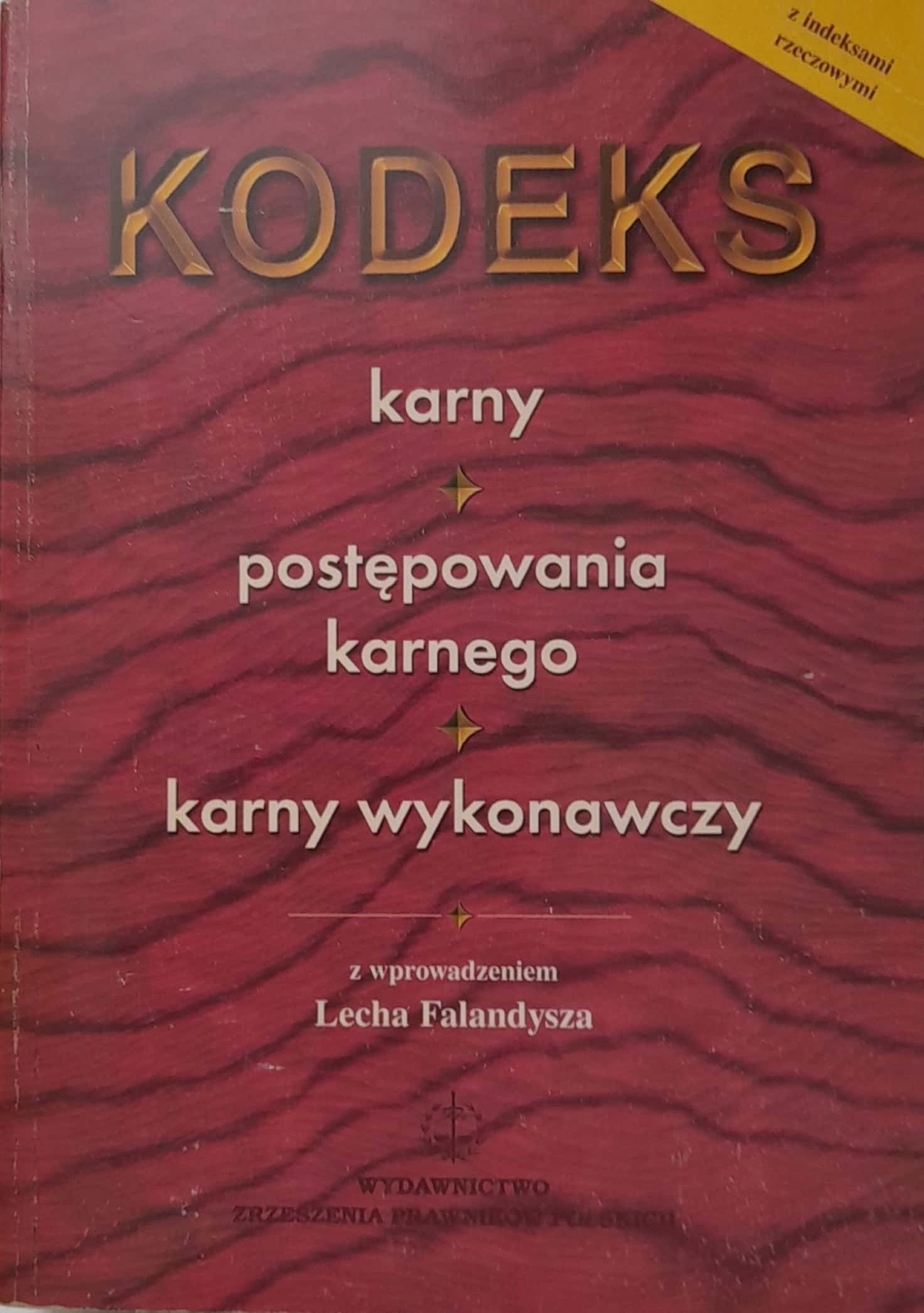 Kodeks karny 1999 Lech Falandysz