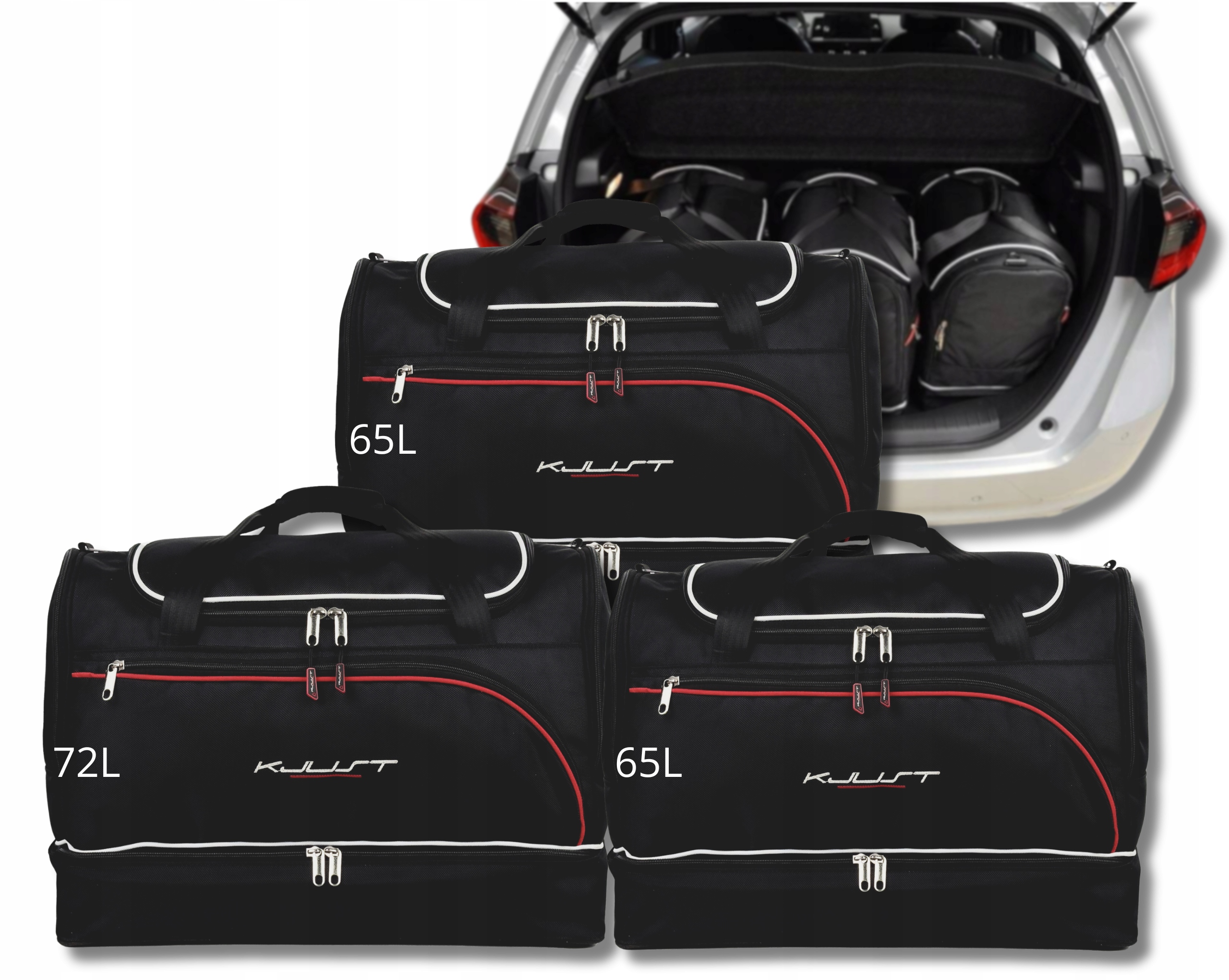 Sada tašiek Komplet Kjust do batožinového priestoru Honda Jazz Hev 2020+ 4 ks