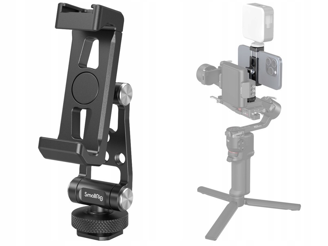SmallRig 4382 Metalowy uchwyt do telefonu 360° zimna stopka