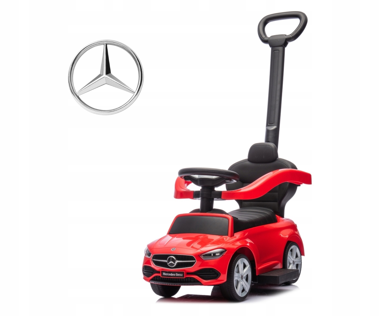 Milly Mally Pojazd Jeździk z rączką Mercedes C-Class Red na Roczek