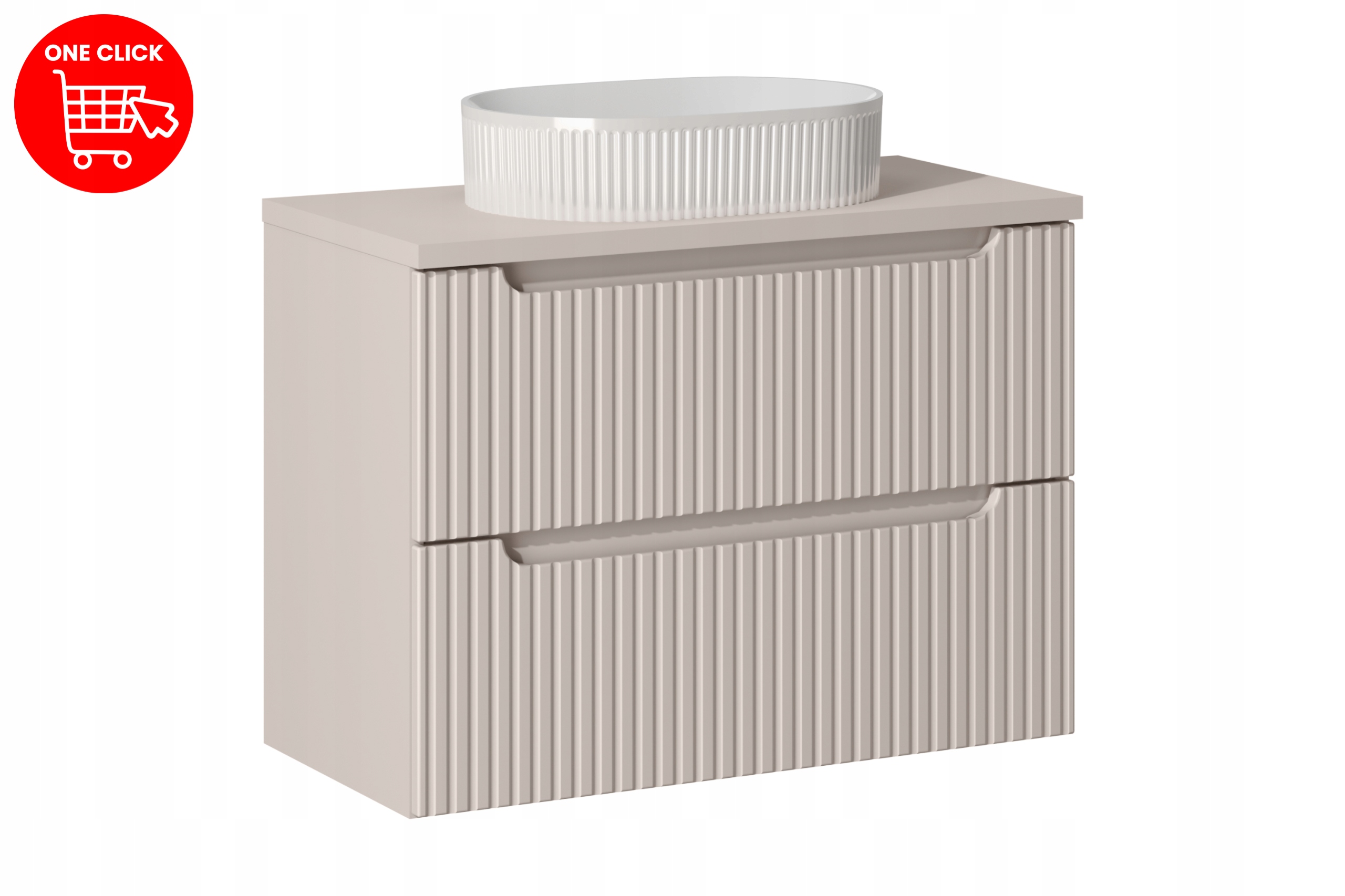 Nábytková sestava 80 cm s deskou a umyvadlem na desku Beyond