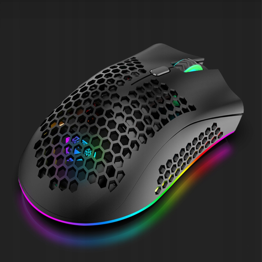 MYSZ GAMINGOWA MYSZKA DLA GRACZY BEZPRZEWODOWA RGB Interfejs USB (Radio 2.4 GHz)