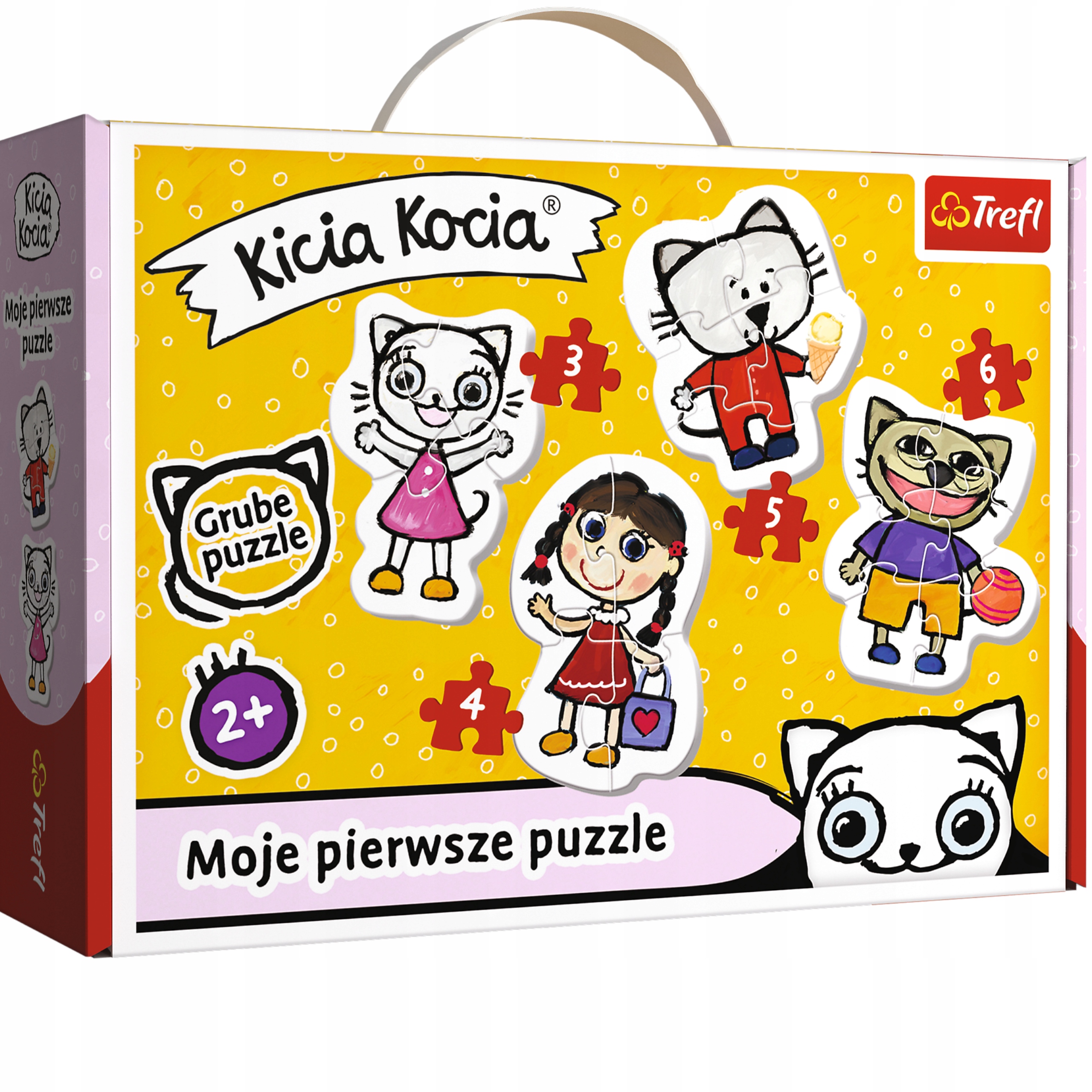 MOJE PIERWSZE PUZZLE KICIA KOCIA TREFL BABY 2+ 36088 Liczba elementów 18