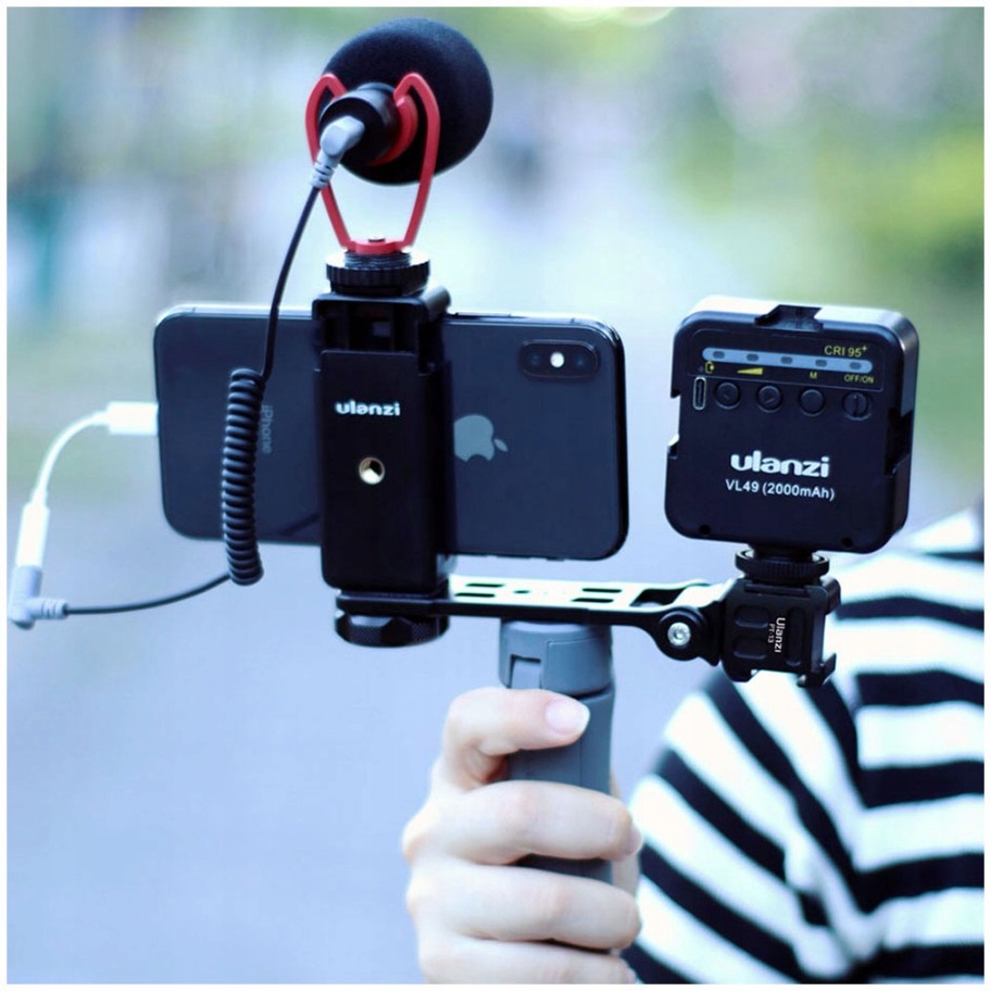 Uchwyt ULANZI 3 x zimna stopka na mikrofon lampę LED do Gimbala Model PT-13