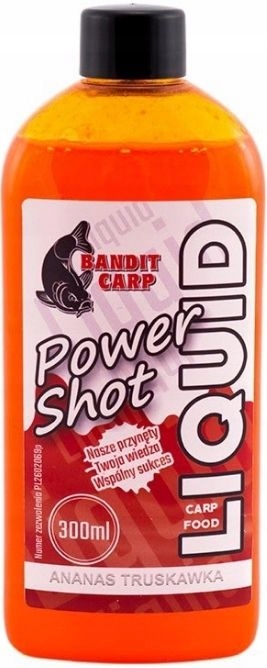Liquid Bandit Carp Power Shot 300ml Truskawka Anan