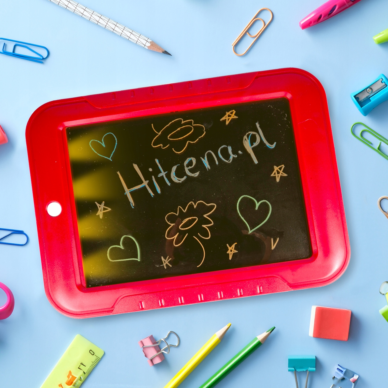 TABLET GRAFICZNY ŚWIECĄCY MAGICZNY ZNIKOPIS LCD LED PISAKI 6x SZABLONY 30x Wiek dziecka 3 lata +