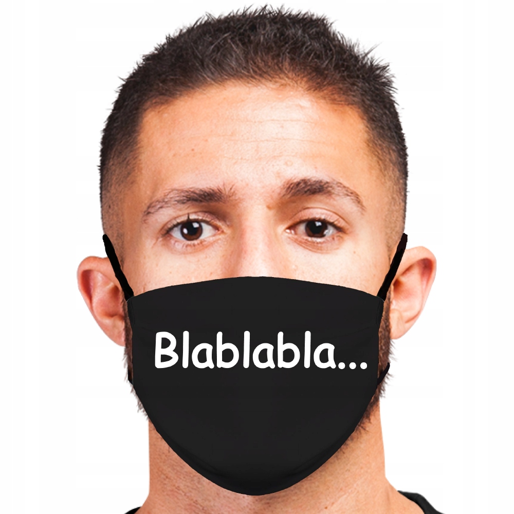 

Maseczka Bawełniana Bla Bla Bla Mega Zabawna Hit