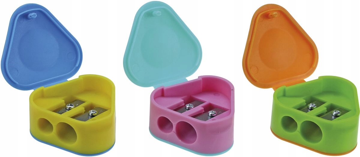 Temperówka mix plastik podwójna z pojemnikiem Fun&Joy Marka Titanum