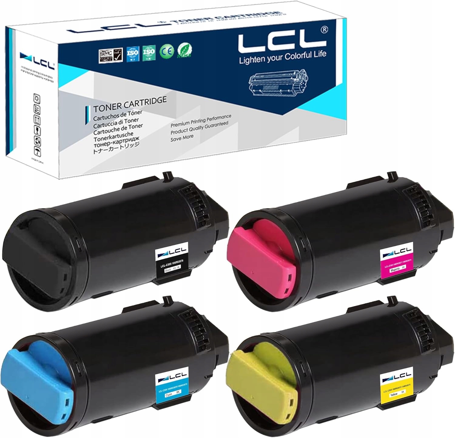 Tonery LCL kompatibilné s Xerox VersaLink C505, 4 kusy Kcmy