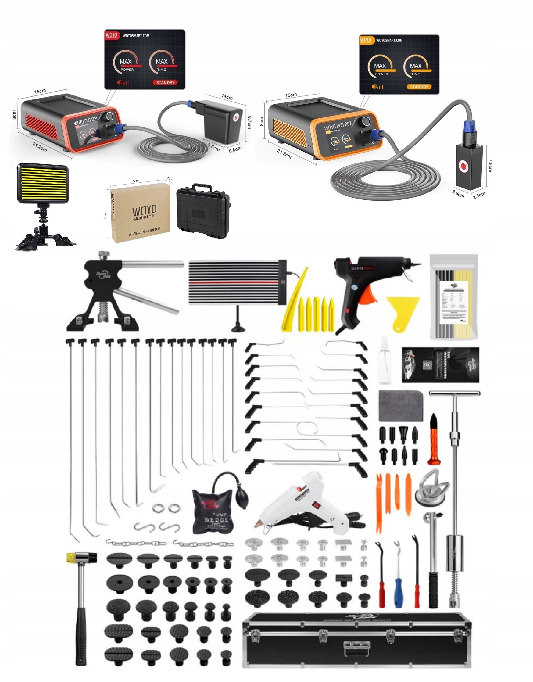 Woyo 009 Hliník Woyo 007 Ocel Indukční Pdr sada drátová lampa