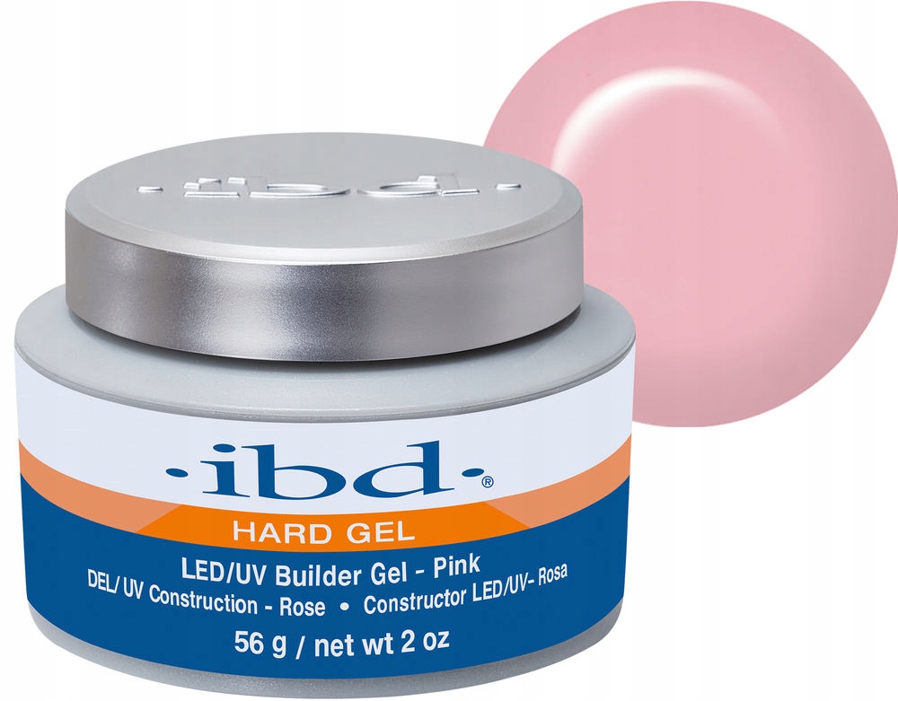 

Ibd Hard Builder Gel Led/uv żel budujący Pink 56g