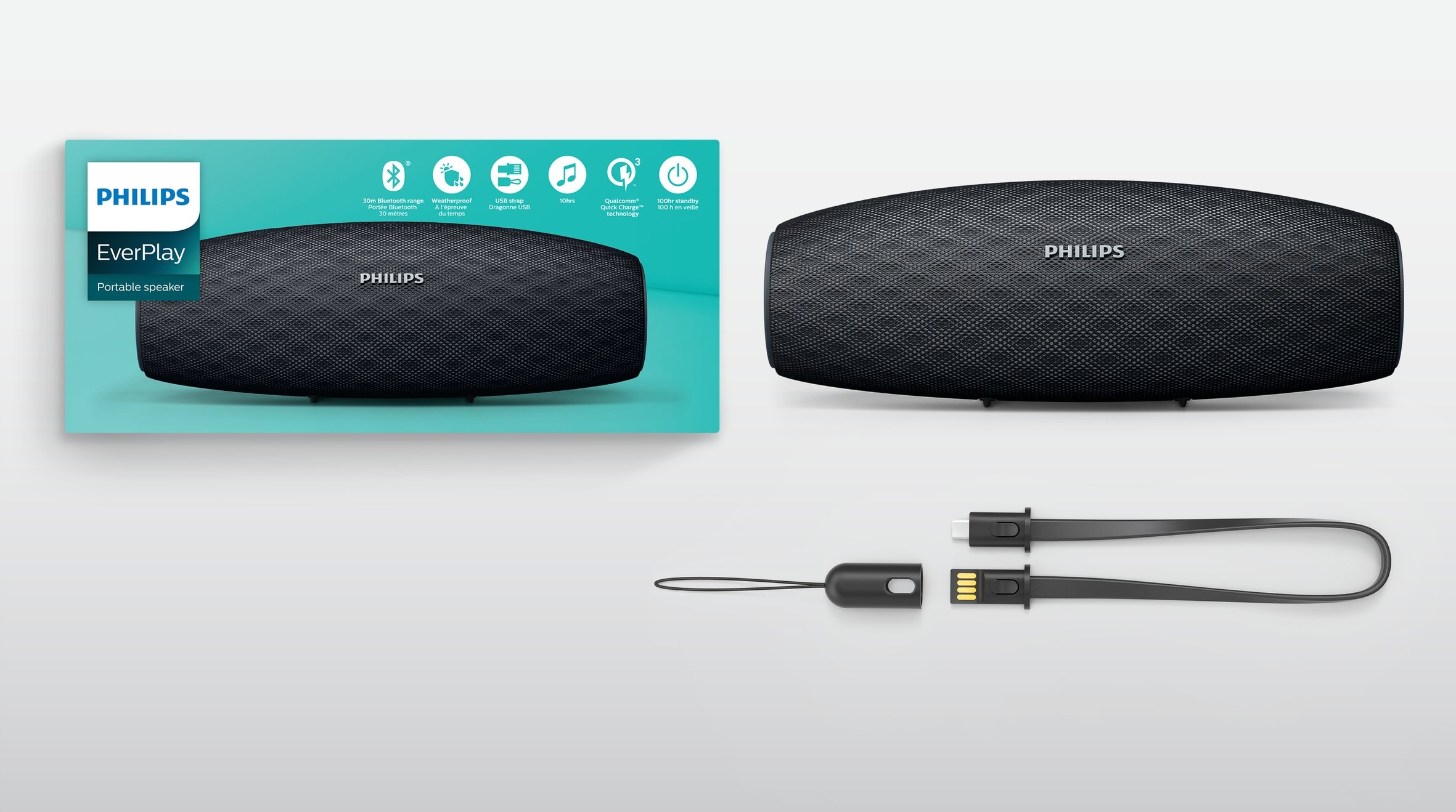 Głośnik Philips BT7900B/00 czarny Zasilanie akumulatorowe