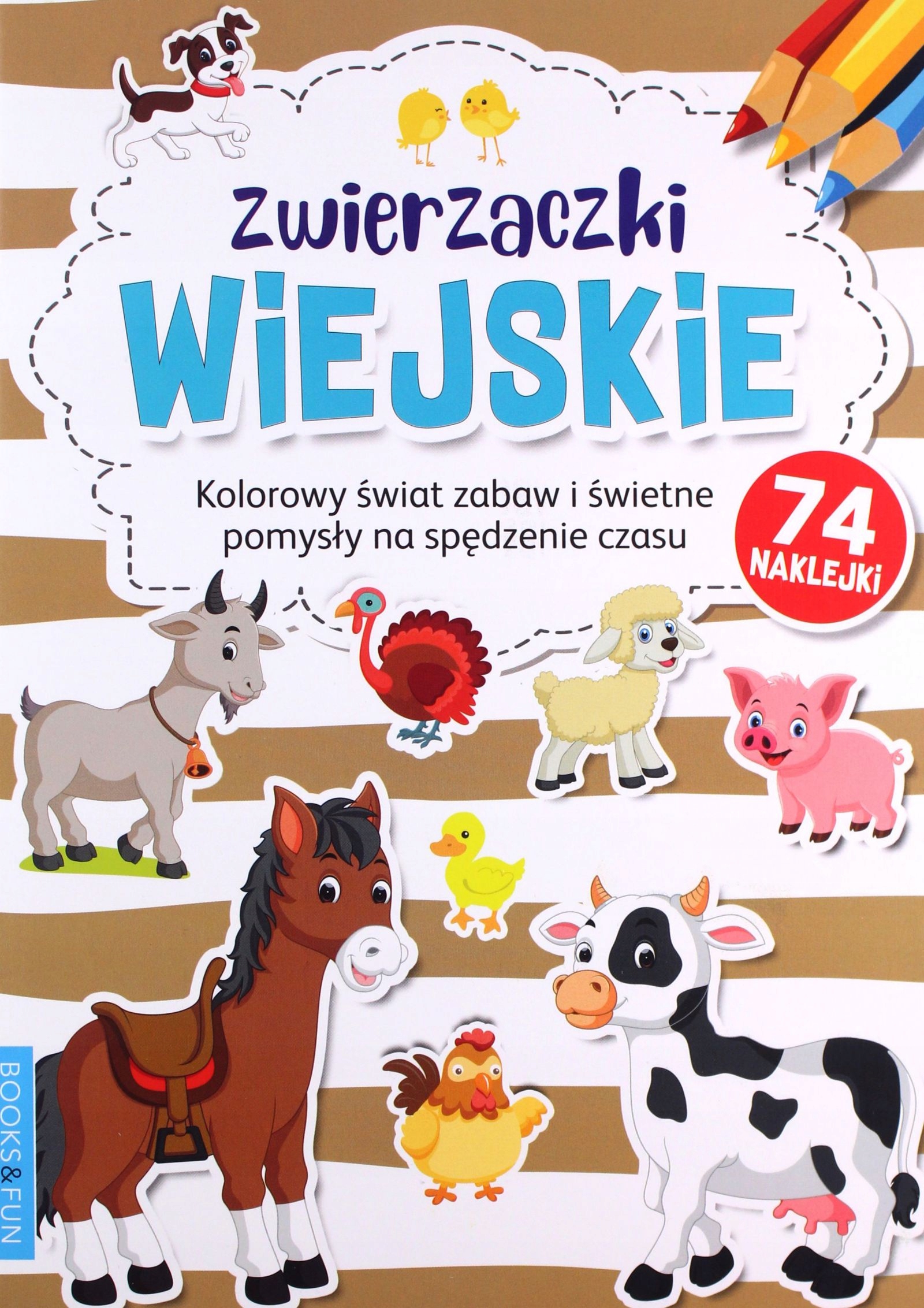 

Zwierzaczki Wiejskie Plus Naklejki Kolorowanka Ksi