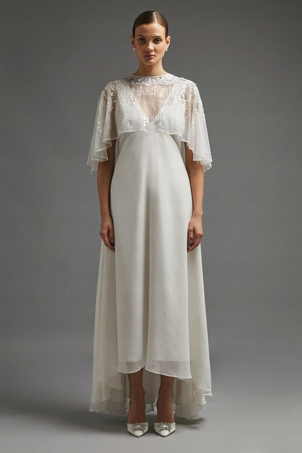 TW15702 Coast Zdobené Šaty S Pláštěm (2) 40