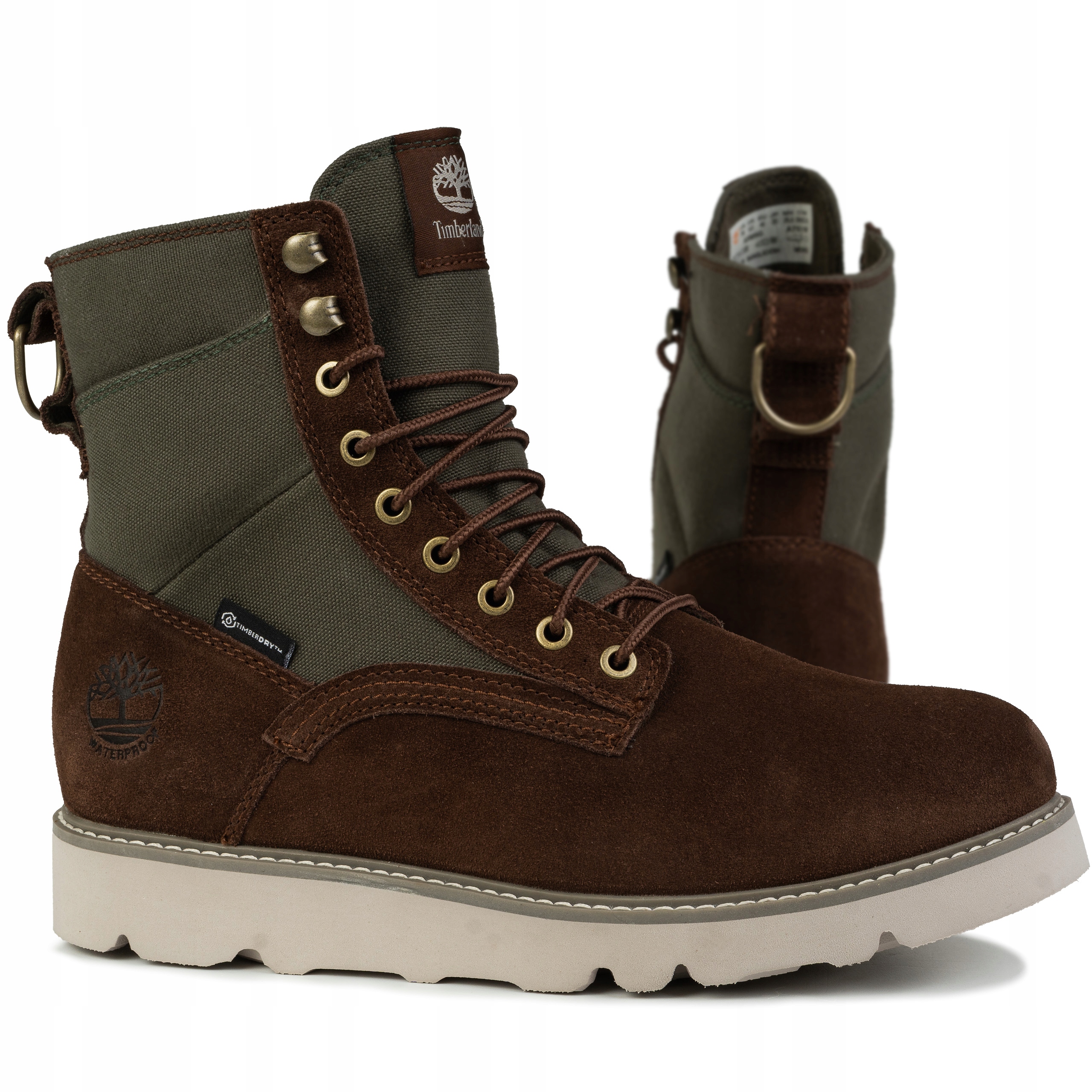 Pánské zimní boty Timberland Vibram Waterproof L/f Boot Dark Brown Suede