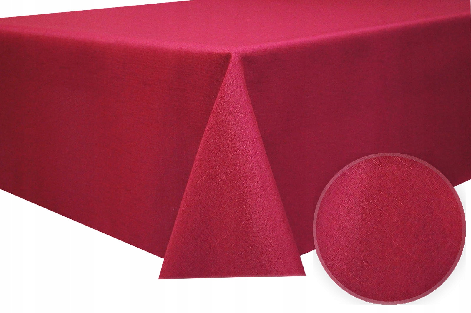 

Bordowy obrus 130x230 cm plamoodporny solidny