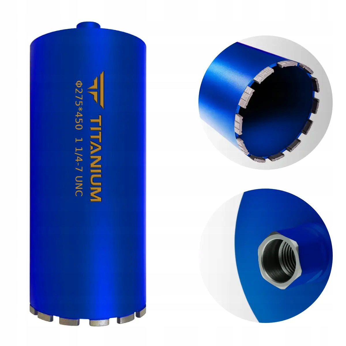 Vrták do betonu korunkový vrták 275 mm 450 mm Titanium