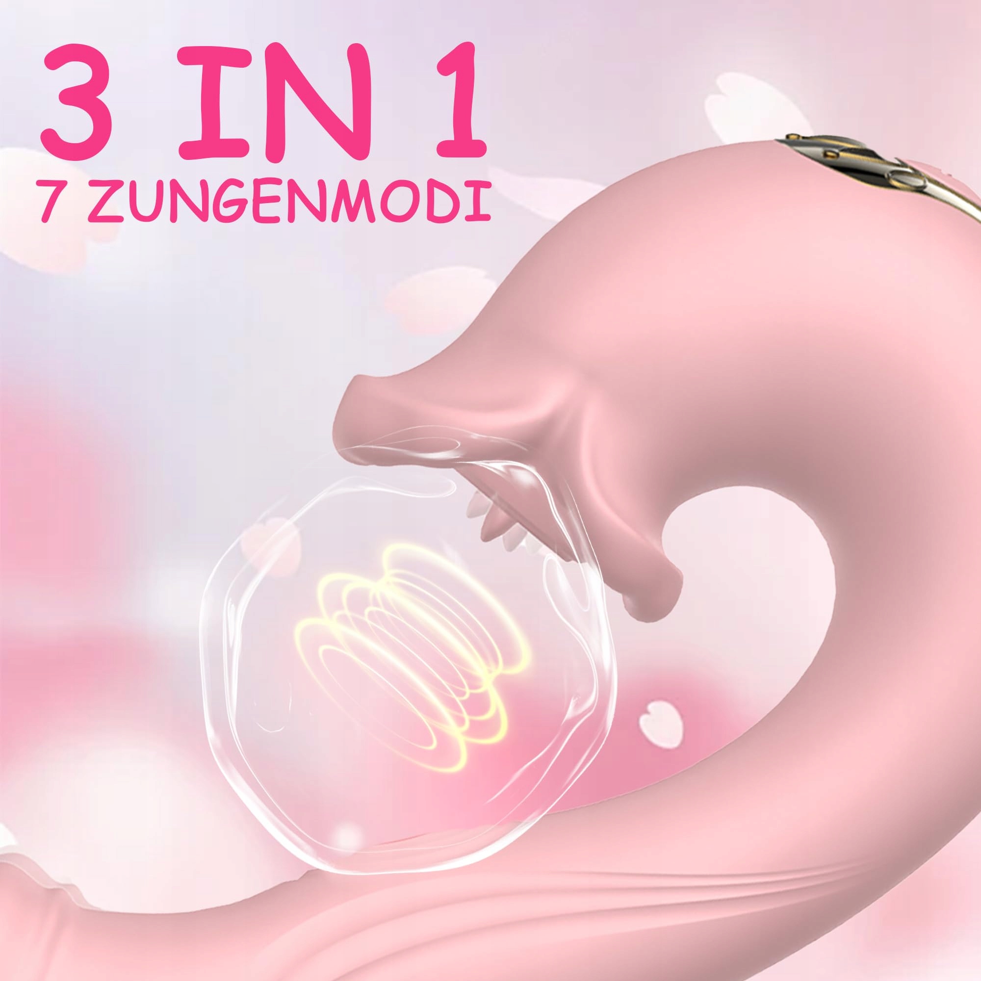 TOUNID Wibrator 3w1 Z 10 Trybami Wibracji I 7 Trybami Języka Dla Kobiet — miniatura 2