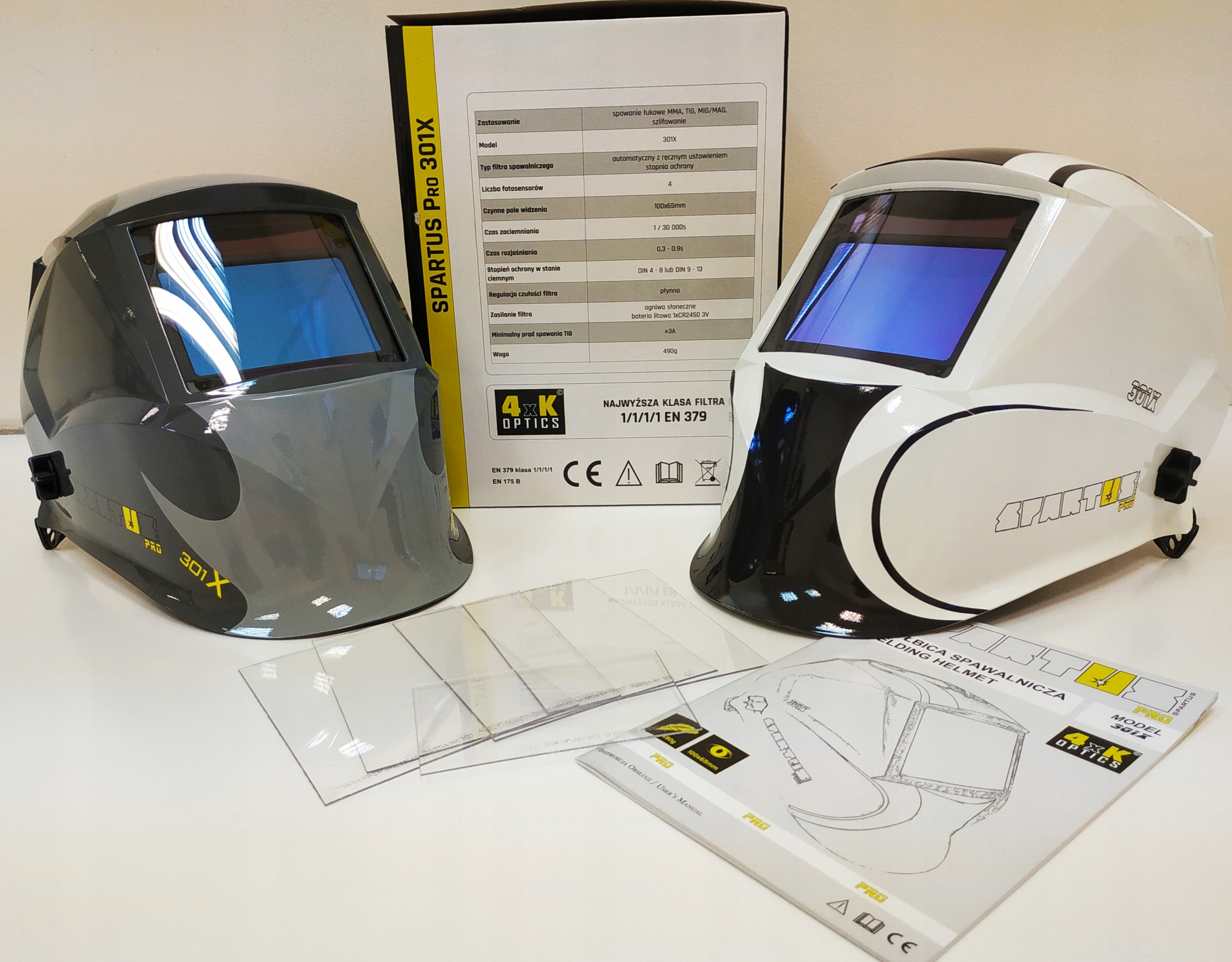 10x Szybki PCV zamienne przyłbicy SPARTUS PRO 301X EAN (GTIN) 51213213