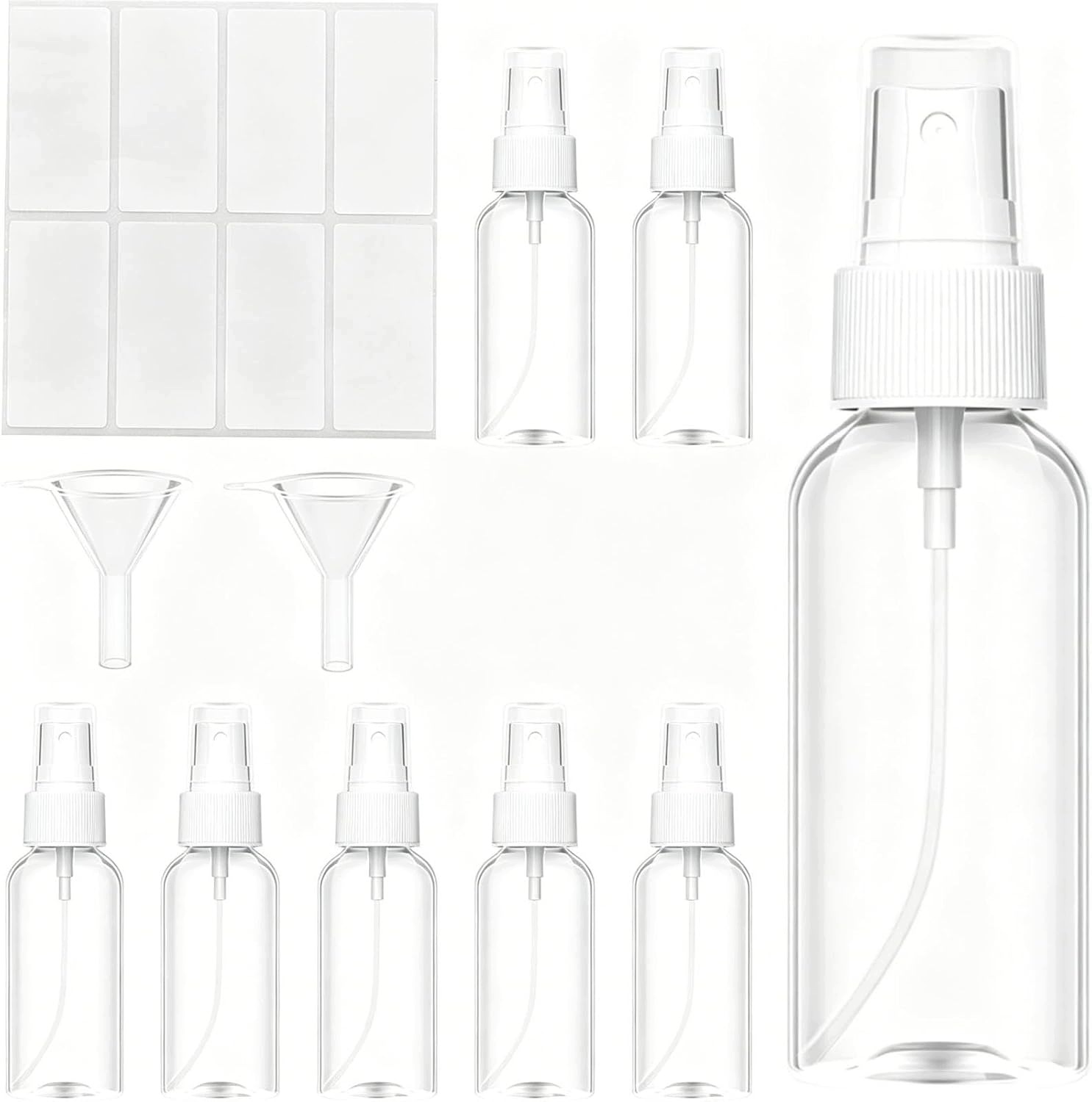 Rozprašovače 50 ML Průhledné Sada 8 Kusů