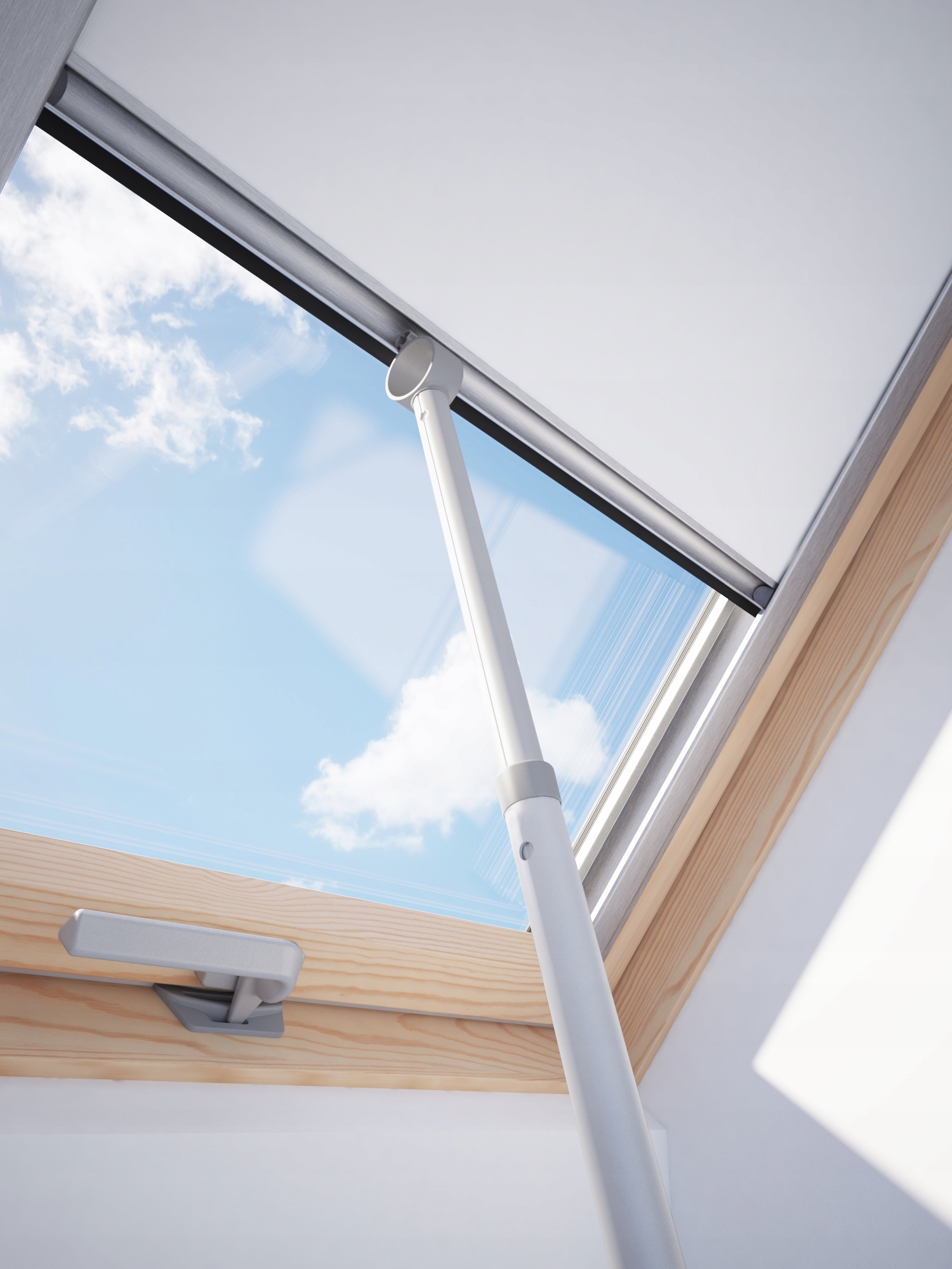 Tyč pro otevírání střešního okna, vnitřních rolet Zca 200