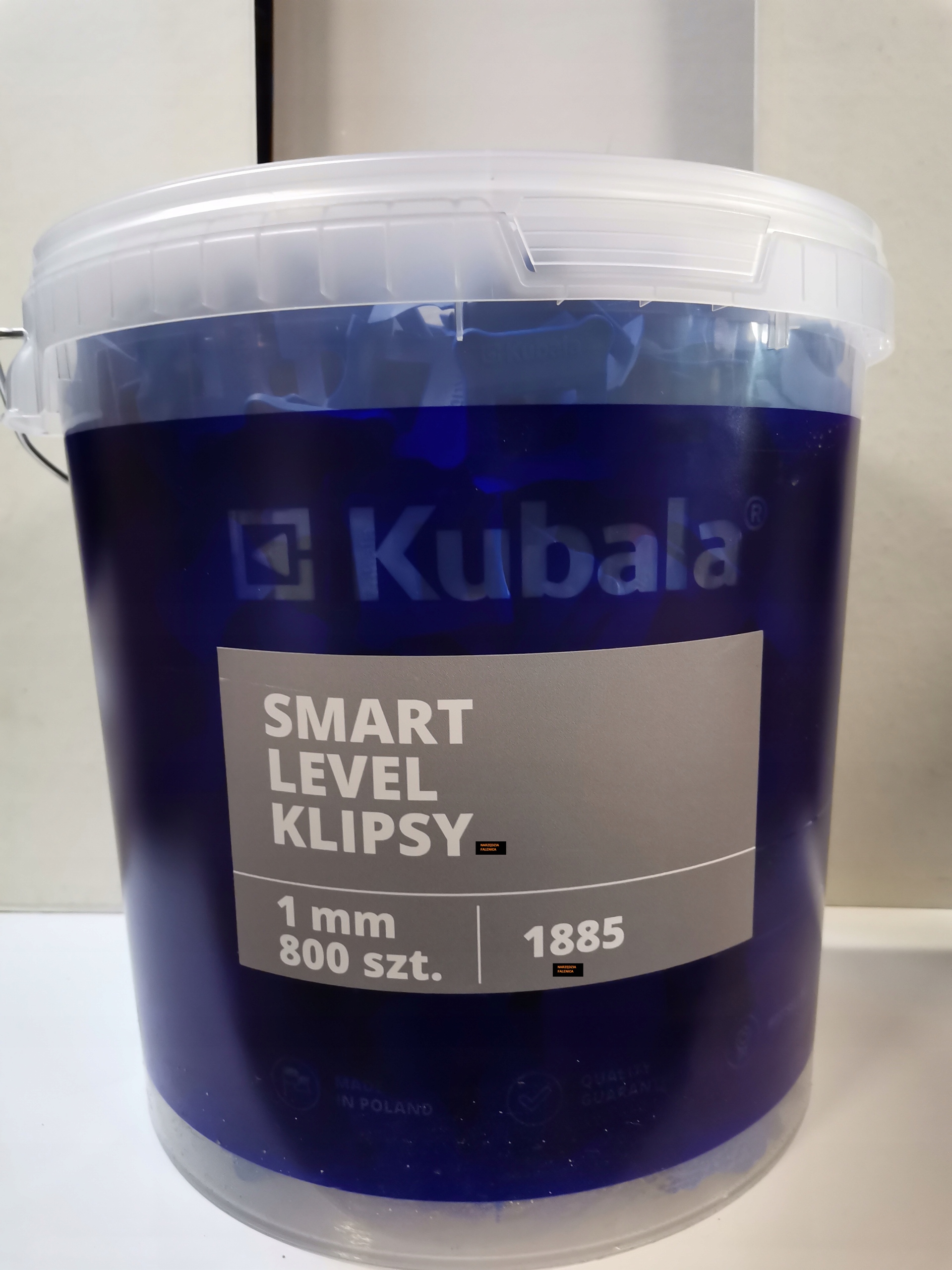 Kubala Klipsy Do Úrovně 1 mm 800 ks Kbelík 20 l 1885