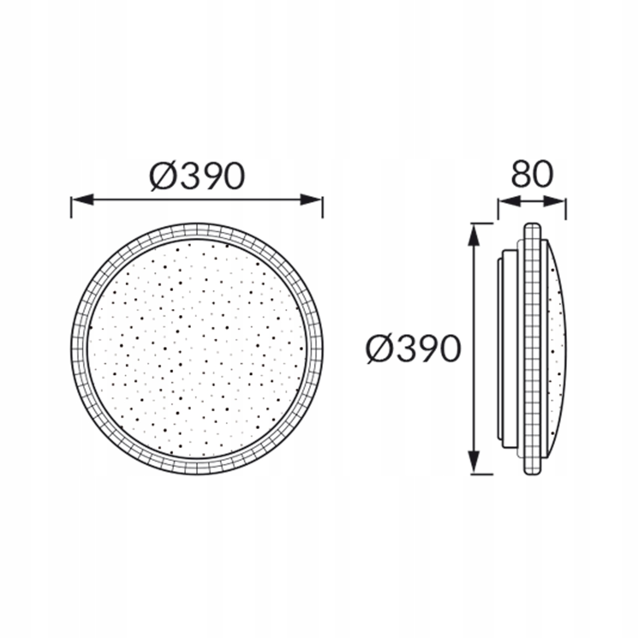LAMPA PLAFON LED DEKORACYJNA OZDOBNA 24W IP20 BARWA REGULOWANA CCT Rodzaj gwintu zintegrowane źródło LED