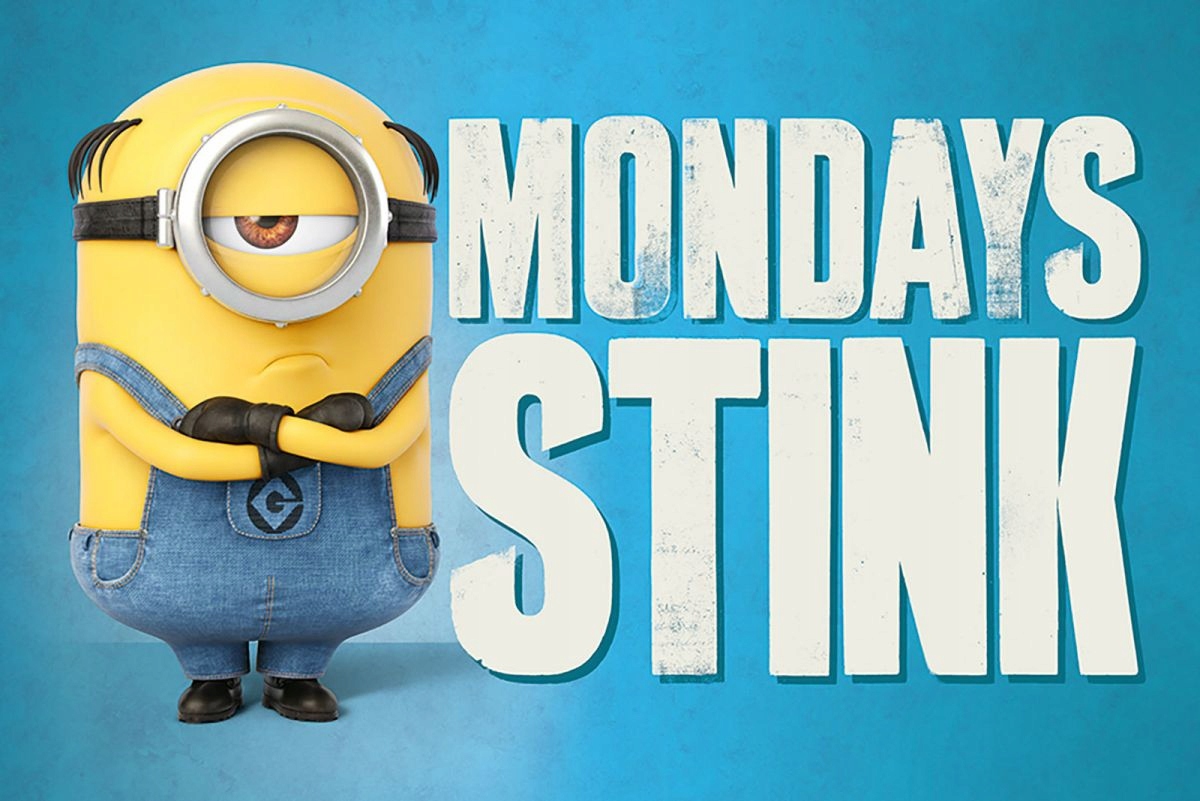 

Plakat Minionki Mondays Stink śmieszny 91,5x61 cm