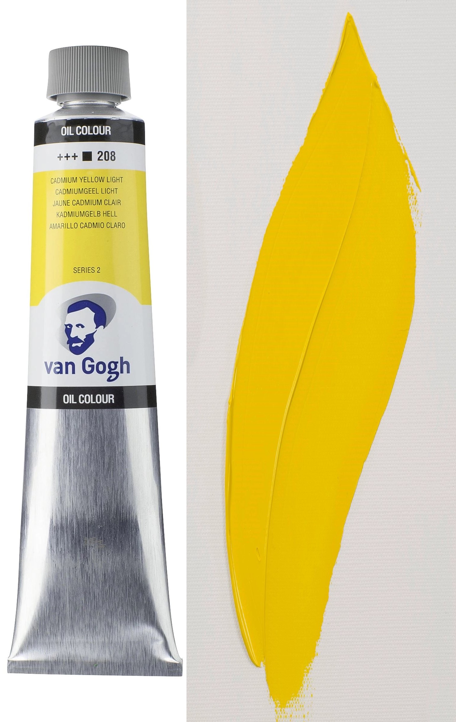 Barva olejová Talens Van Gogh Žlutá Kadmiová Světlá 200 ml. č. 208