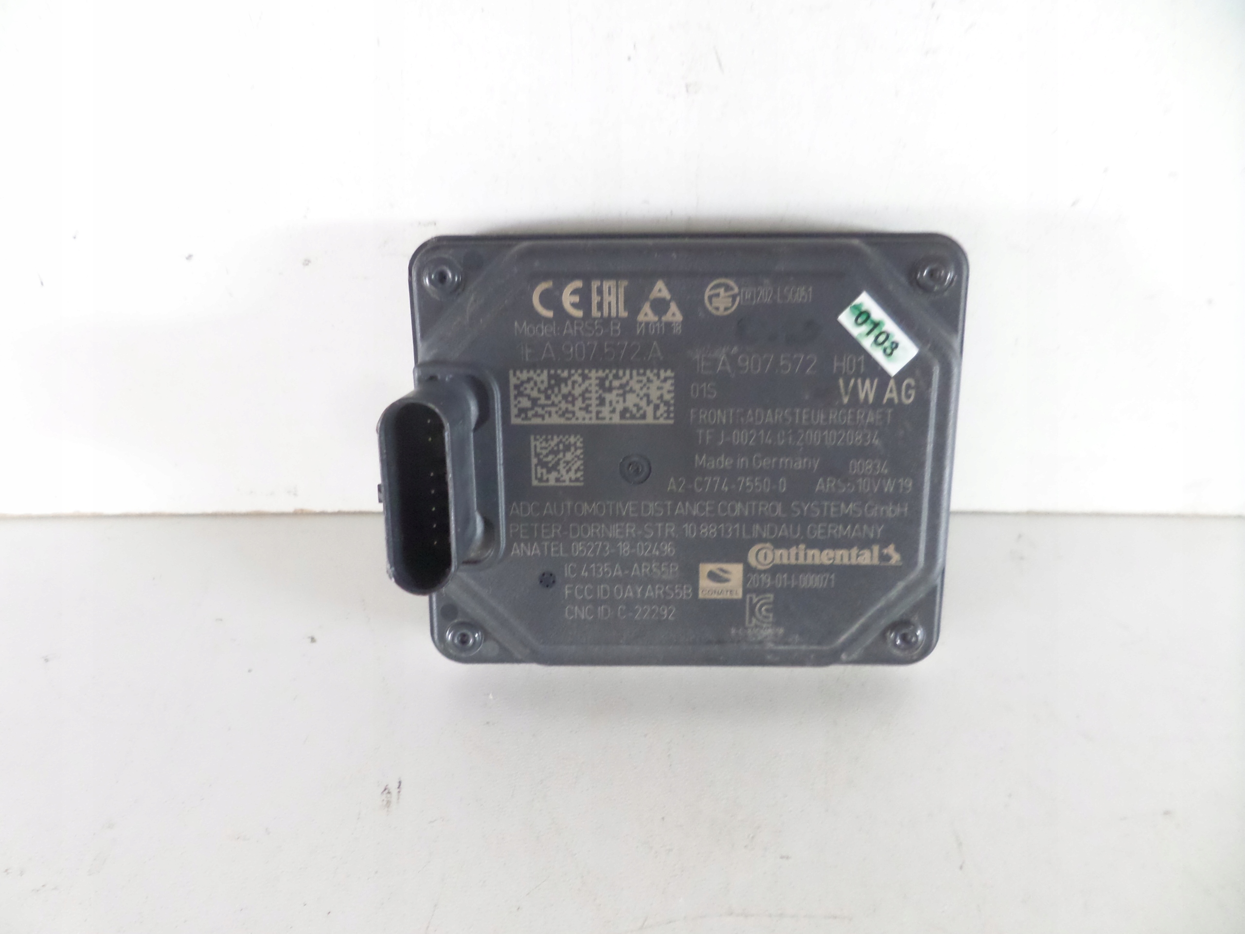 RADAR SENSOR DISTRONIC VW AUDI SKODA 1EA907572A